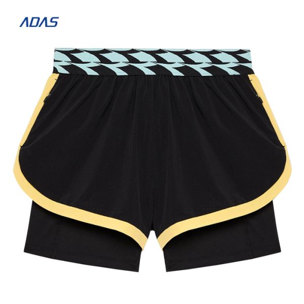 Shorts de sport respirants pour femmes, pour la gym, fitness, vierges, Cool Max, délavage à la javel