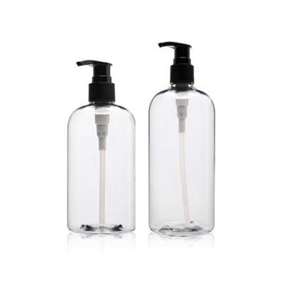 Garrafa 300ml 360ml 500ml da bomba de Chunky Round Shoulder Plastic Clear