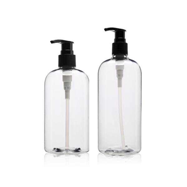 Garrafa 300ml 360ml 500ml da bomba de Chunky Round Shoulder Plastic Clear