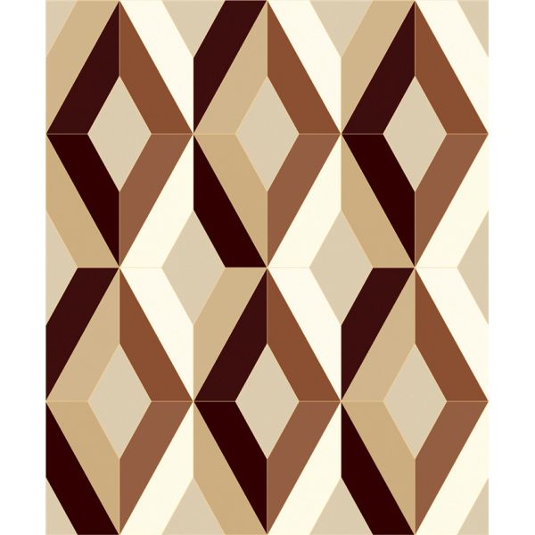 Three Dimensional Modern Geometric Pattern Wallpaper American Style For Living Room
