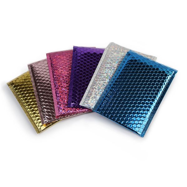 Противоугонная алюминиевая поверхность с блестящей пленкой пузырьки водонепроницаемая устойчивая к ударам горячеплавкая клеящая курьерская сумка