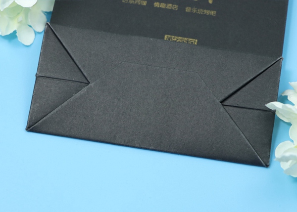 Нижние черных бумажных мешков Эко дружелюбных крепкие прочные квадратные стоят вверх легко