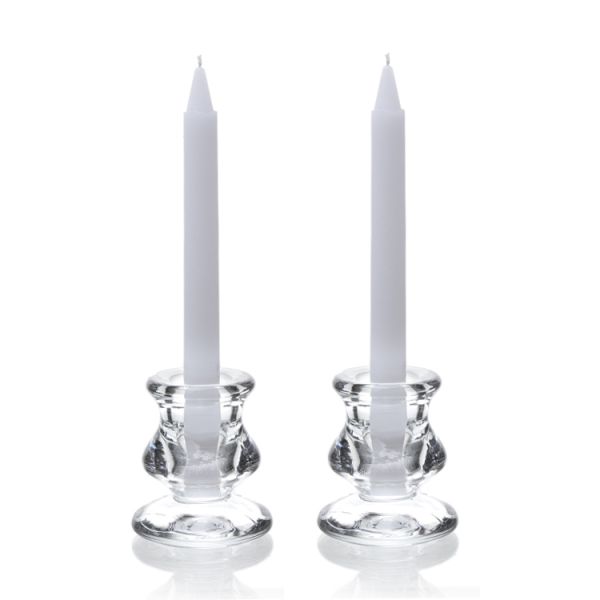 Clear Classic Crystal Glass Candelabra Candlestick Holder