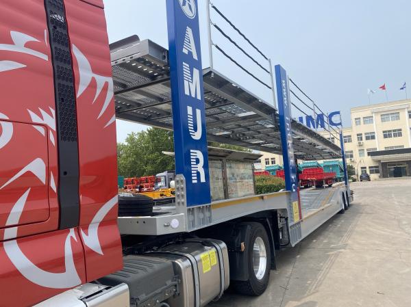 CIMC 2 Axle 8 Land Road Car Carrier Trailer Car Transport Trailer