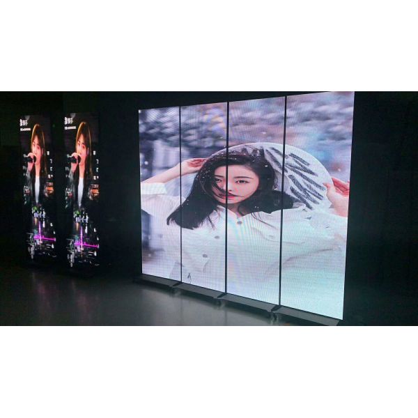 High refresh rate 33mm thickness lightweight LED poster screen for shopping mall store hotel