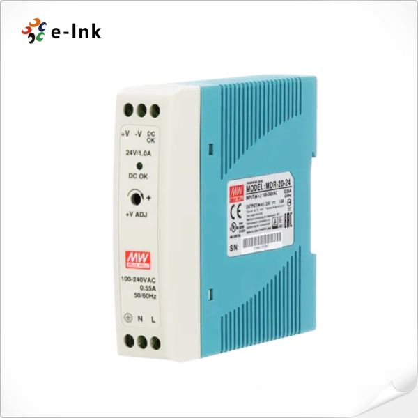 Accessories MEAN WELL 24W/24V 1A Industrial DINRAIL Power Supply