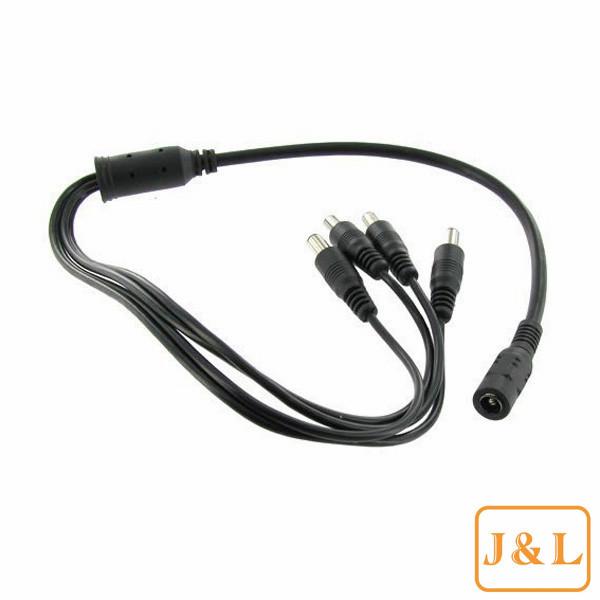 1 Female to 4 male DC Power Supply Splitter Cable SV124PC