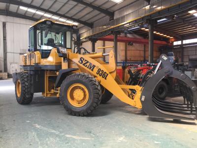 Cubeta de SZM936L 92kw 3 Ton Wheel Loader With 3m3