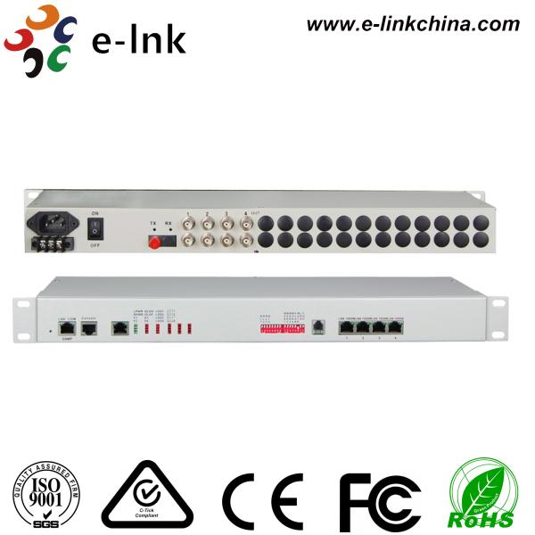 4E1+4GE+Phone+SNMP Multiplexeur à fibre optique