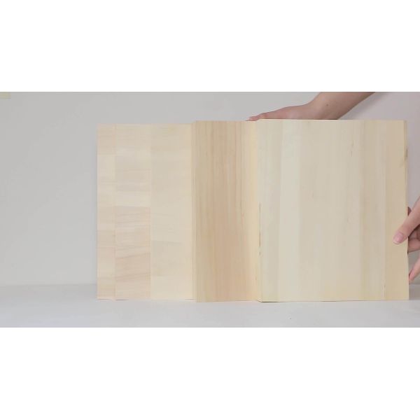 FSC Sanded Timber Primed Solid Wood Panels Taekwondo Paulownia Wood Board