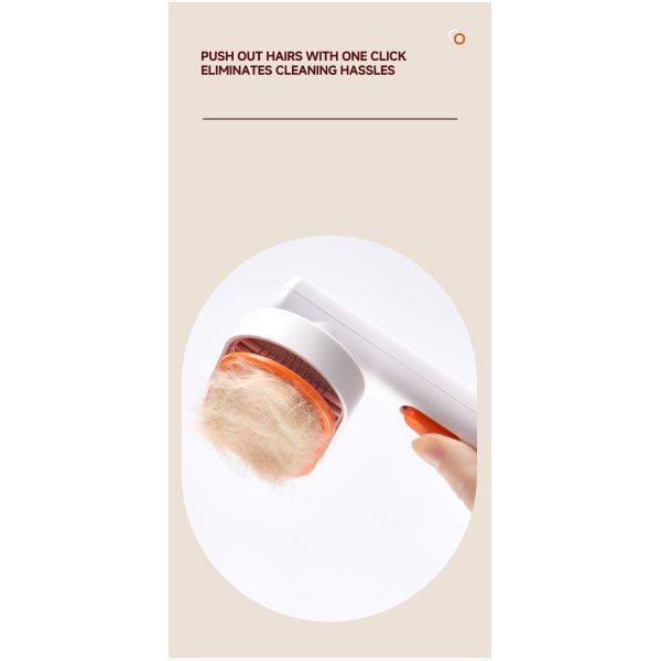 Pet Dog Brush  Hair Removal Grooming Tools Cat One-Button Slicker Self Cleaning Comb