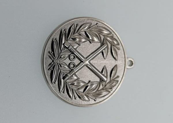 Gold Plating Iron Basketball Medals ,  Military Air Force Medals Brass Stamped Personalized