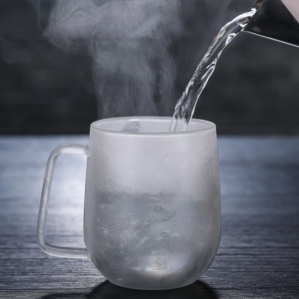 Чашка высокой стены двойника боросиликата стеклянная для выпивая кофе Эко дружелюбного