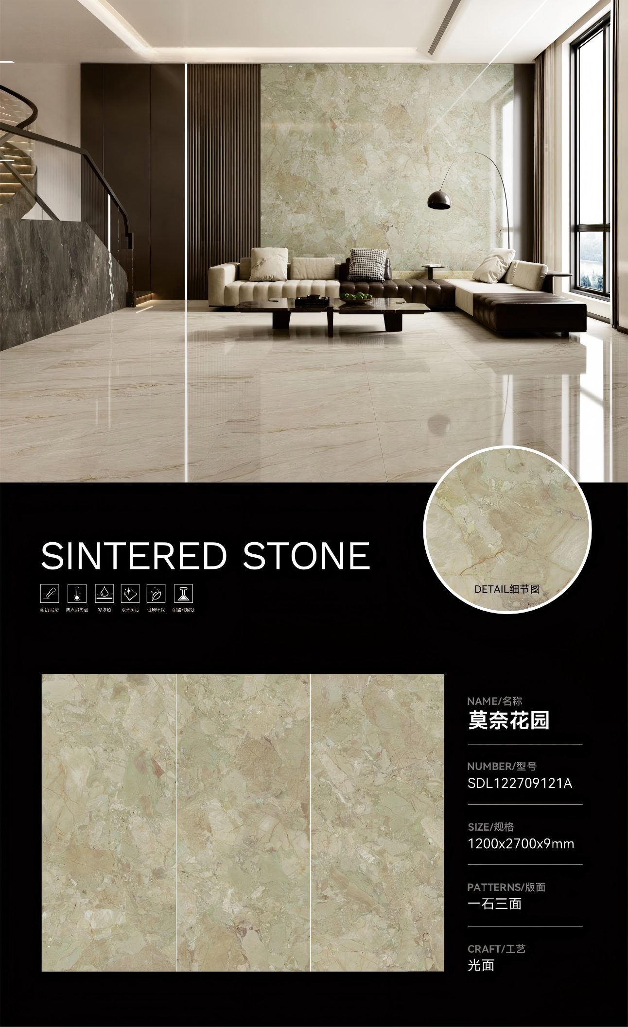 Indoor glazed ceramic floor and wall tiles offering stain resistance ideal for in areas prone to spills providing stain protection