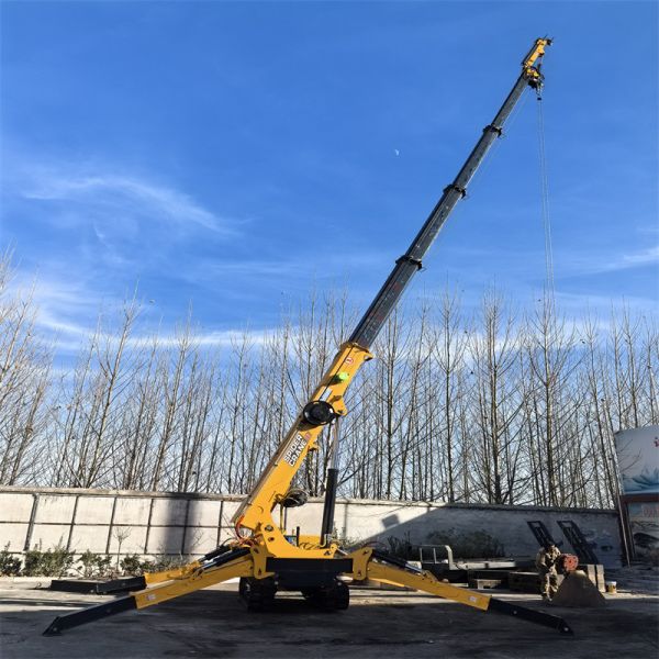 Grúa de araña eléctrica y diesel de 10 toneladas para elevación versátil