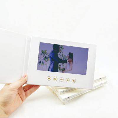 7 Inch HD Video Wedding Book 4GB Memory Premium Linen Cover Perfect Keepsake Gift