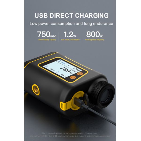 1000m Laser Rangefinder Rechargeable Class 1 Monocular Customizable Golf Rangefinder