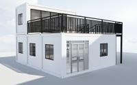Certifié CE Chine Design à bas prix Cabine modulaire Portable Petite maison de conteneur avec mur d'isolation en laine de roche