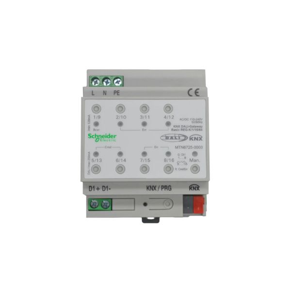 Schneide KNX DALI Gateway 240V 60Hz MTN6725-0003 DIN Rail Mount For Intelligent Lighting
