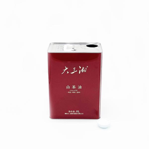 1L-5L Olive Oil Tin Food Packaging Logo Custom Printed Metal Tins