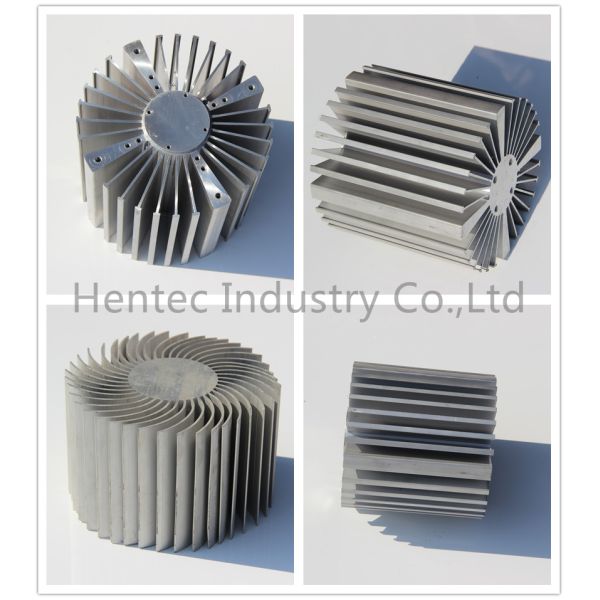 Anodized 6005 / 6060 Aluminum Heatsink Extrusion Profiles For CPU Cooler