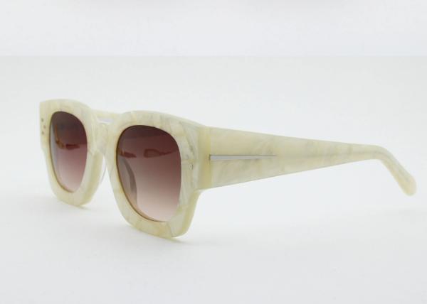 Square Classic Vitage Sunglass for Lady UV400 2019 Trendy Acetate Women Eyewear