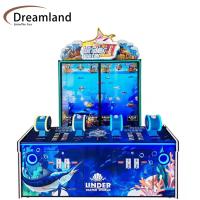 Age 5 Years Coin Pusher Go Fish Ticket Redemption Game Machine Customized Support ODM OEM Coin Operated Fishing Arcade Video Game Machine