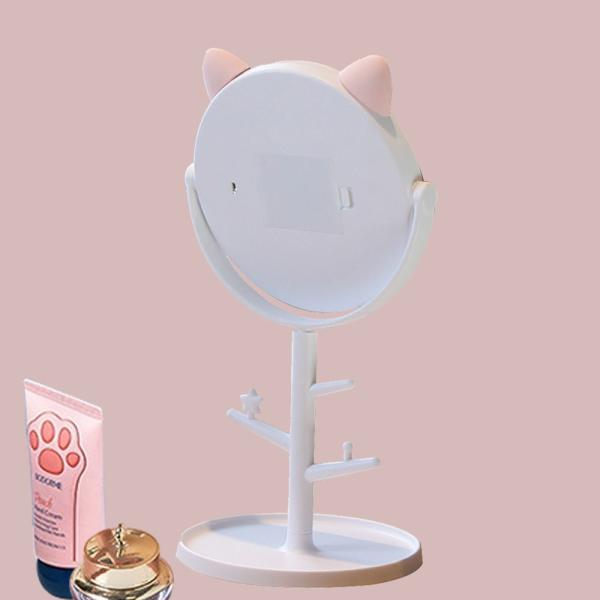 Todos os dias Top Fashion compacto ajustável Pequeno Espelho de maquiagem LED para roupas de senhoras bonitas