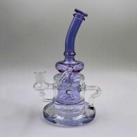 Le barboteur de tabagisme en verre du recycleur 9inch de conduites d'eau huilent le joint femelle de Rig With 14mm