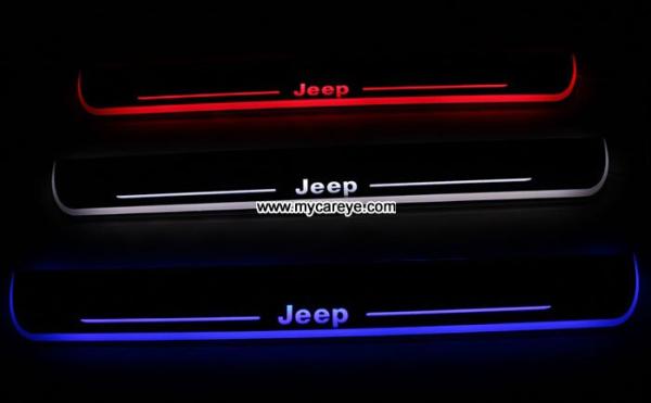 Jeep Grand Cherokee Scuff Plate LED Light Bar Car Door Scuff Plate