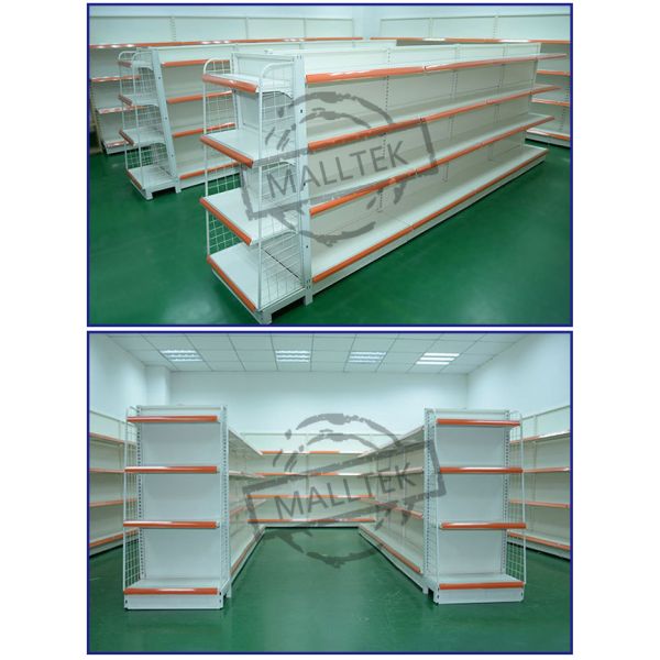 Advertising Stand Retail Store Fixtures And Shelving Electrastic Spray Surface
