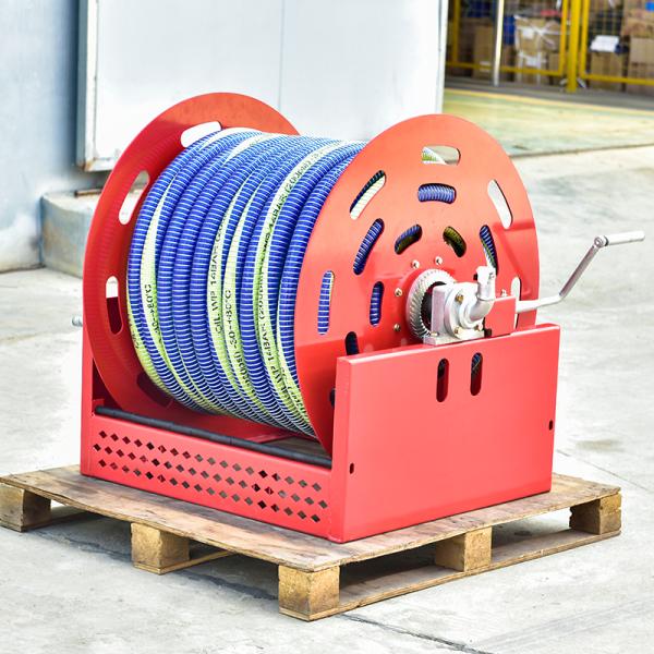 Key words Large 100meter Manual Retractable Fuel Hose Reel for Oil Fields in Customized Color