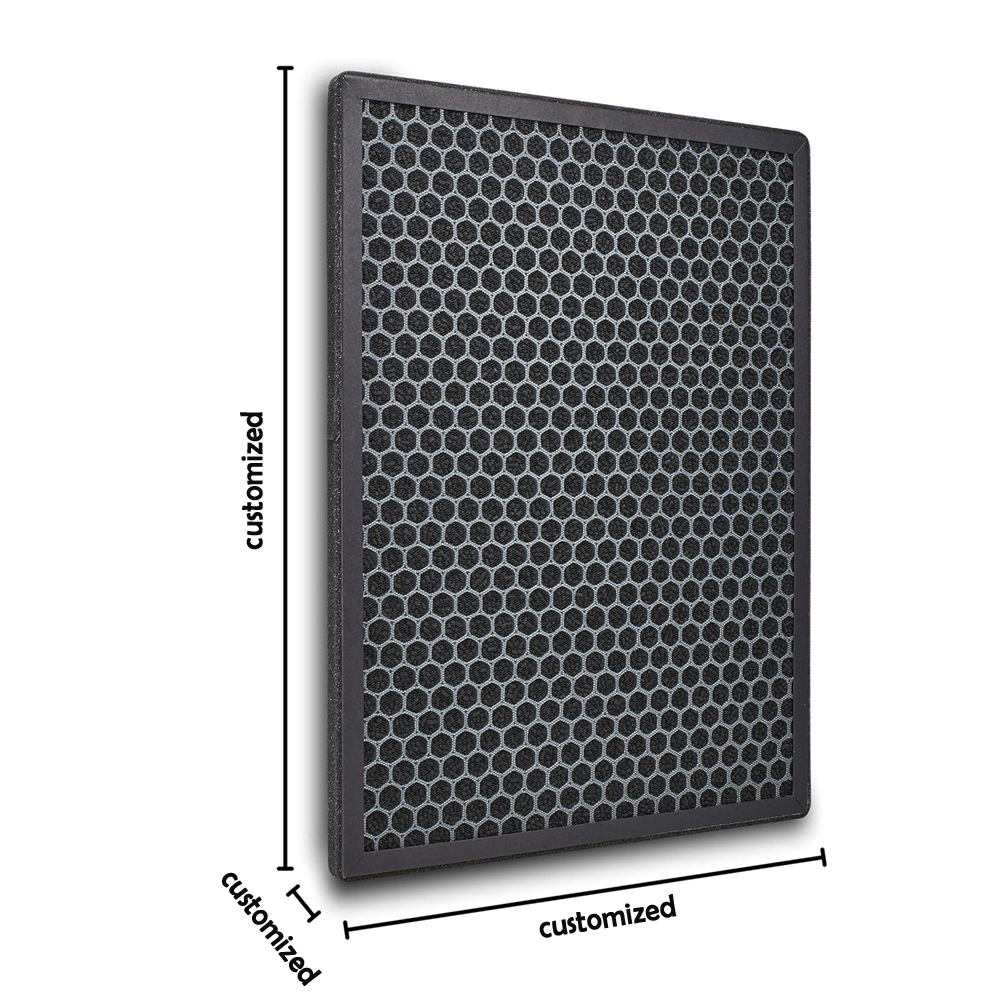 High Efficiency Coating Honeycomb Shaped Eco-Friendly Activated Carbon Air Purifier Replacement Filter