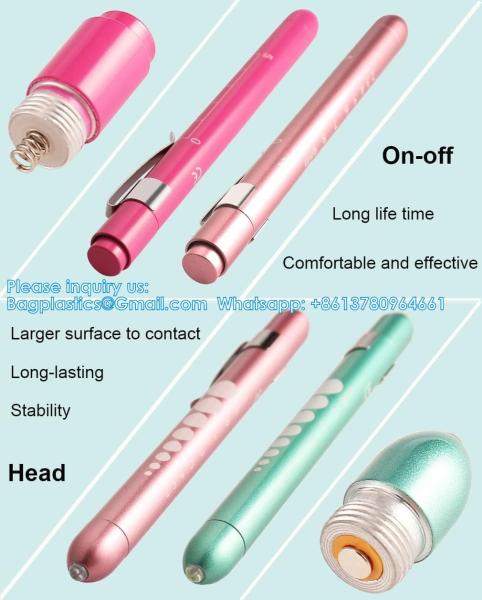 OEM Aluminum Alloy Nursing Pen Light Doctor Torch Customized Led Medical Penlight With Pupil Gauge For Nurse