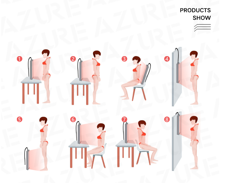 Dispositivo ligero rojo de la terapia del cuerpo completo de la FCC 830nm para la depresión estacional