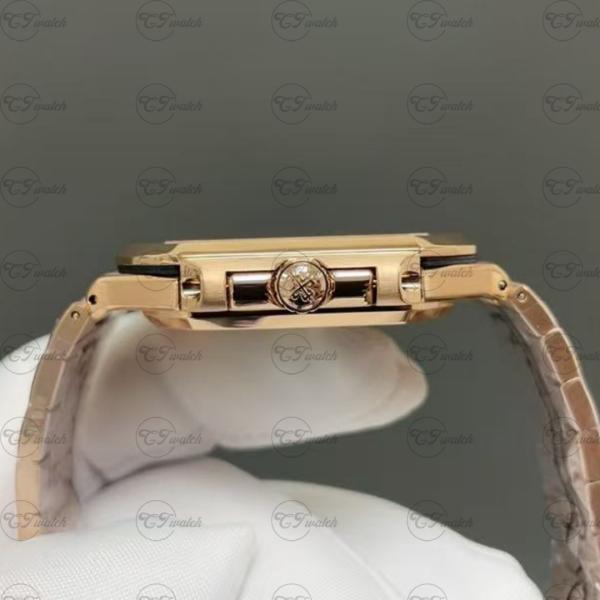Patek Philippe Nautilus 5811  rose goldStainless Steel brown Dial Automatic Super Clone Luxury Watch Men