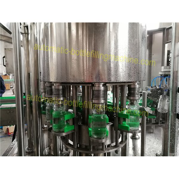 Black / Green Tea Water Glass Filling Machine Adopting Clip Bottleneck Technology