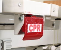 Lit d'unité de soins intensifs inclinable et réglable en hauteur, robuste, en acier revêtu