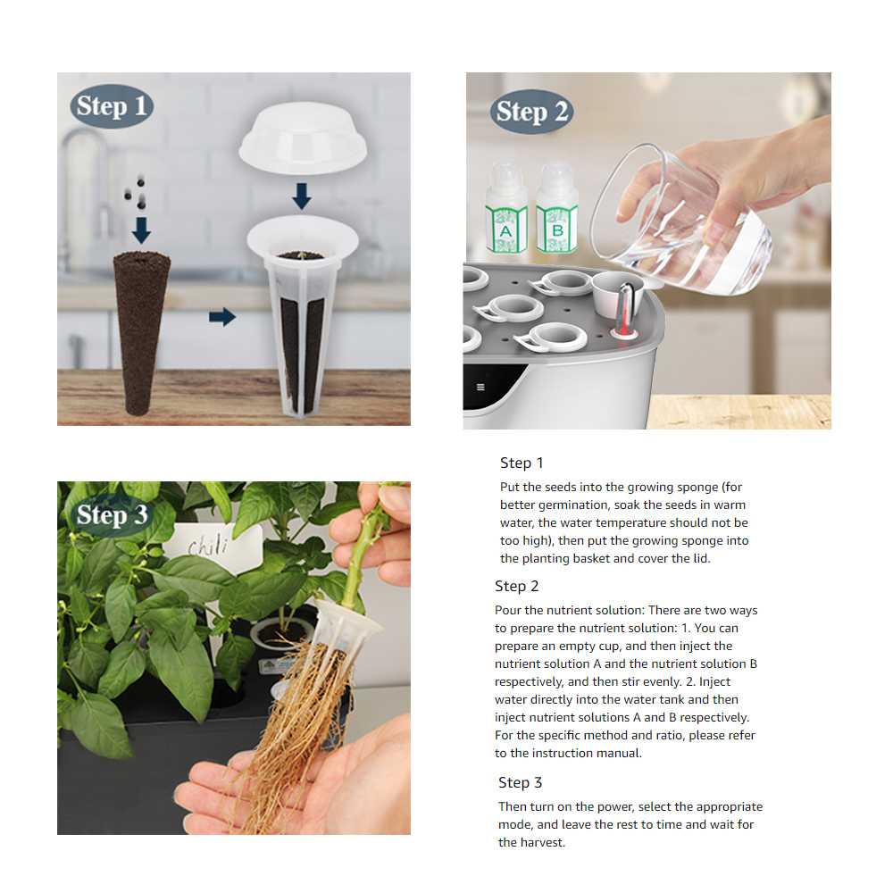 Вентиляция полива системы Dimmable DC24V 8W Hydroponic растя