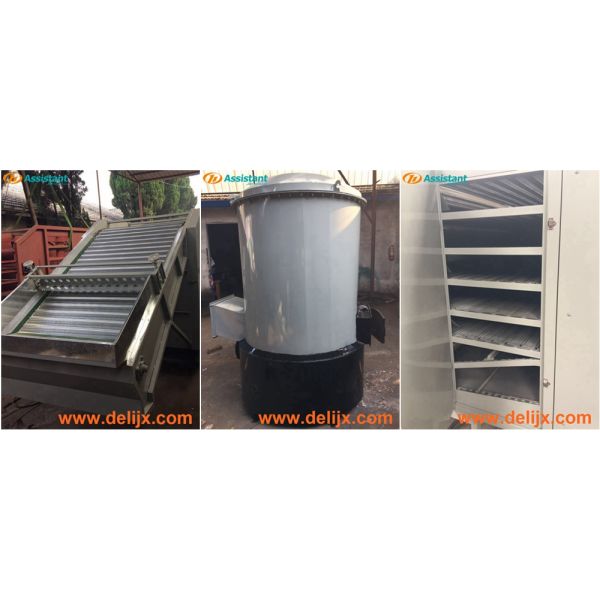 Wood and Coal Heating DL-6CHL-CM16 Tea Leaf Drying Machine with 16m2 Drying Area