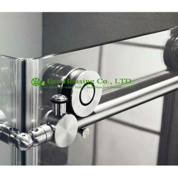 Showe Room best price Whole Shower 304 stainless steel Complete Square Sliding Mobile Frameless Sliding Tempered Glass