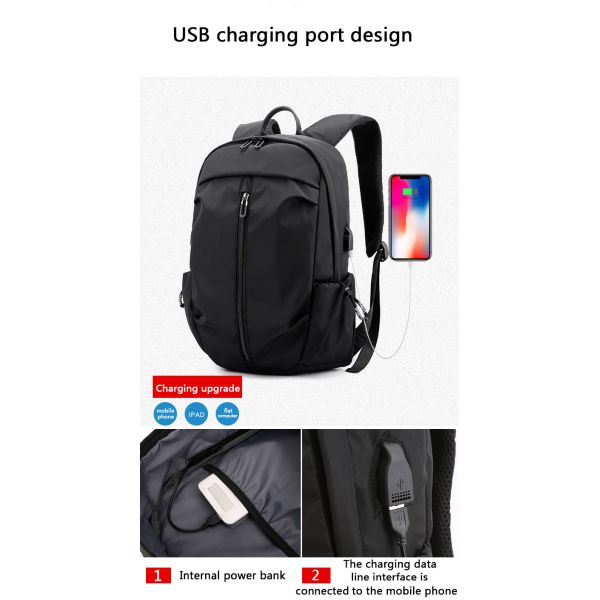 New Design Business Laptop Backpack with usb charging port Waterproof Travel School backpack