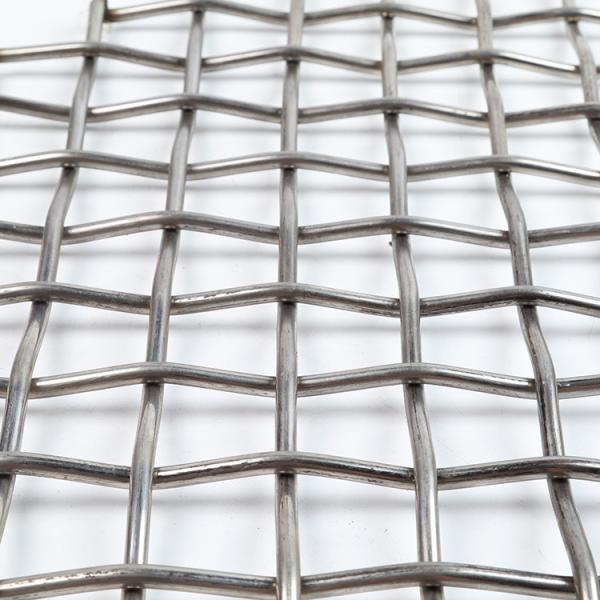 Industrial Titanium Mesh Filtration Filters Plain Weave Crimped Mesh Woven Decoiling