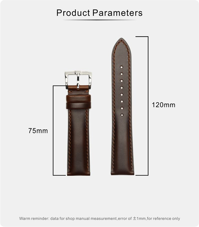 ремешок для часов быстрого выпуска дела 20mm ремешка для часов 16mm Браун кожаный