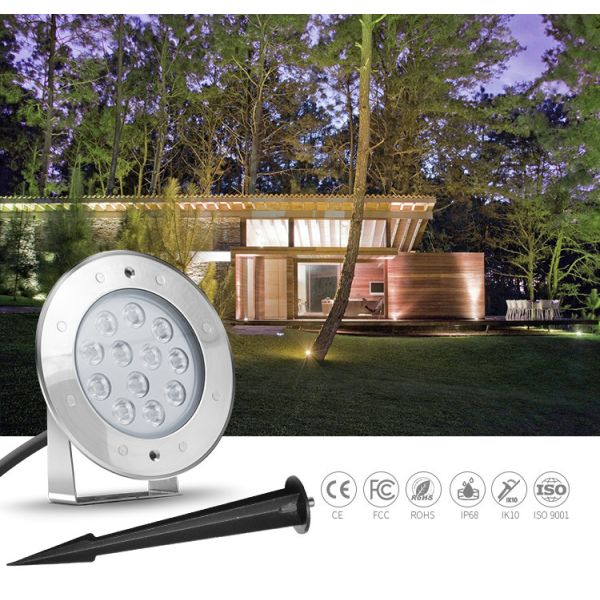 10W LED Spike Light Outdoor Landscape RGB Color LED Garden Light SS316L IP68