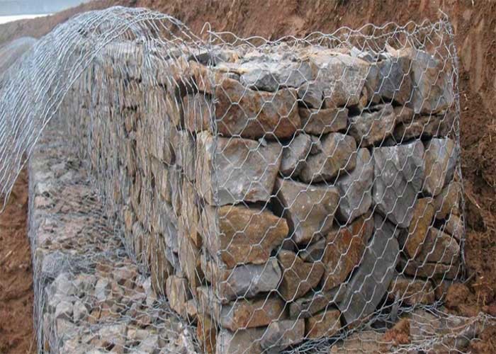 Гальванизированная заполненная ячеистая сеть корзин H2m Gabion Gabion