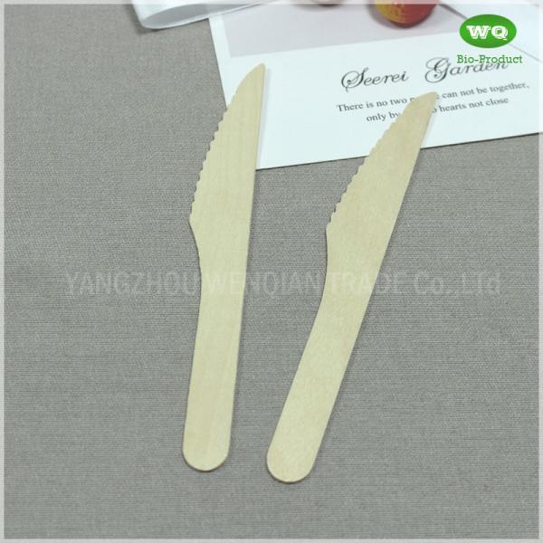 Nature Color 6 Inch Brich Wood Knife Spoon Sets-Eco Friendly Disposable Wooden Cutlery,Biodegradable Cutlery Supplier