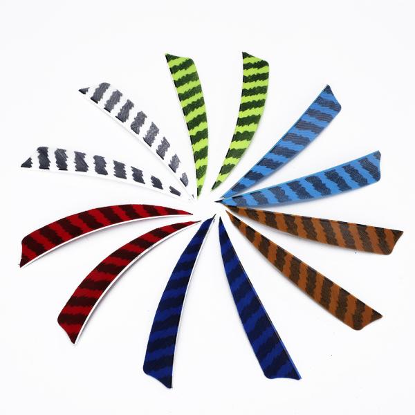 2/2.5/3/4/5 Inches Natural Turkey Right/Left Wing Parabolic And Shield Cut ,Solid And Barred Arrow Natural  Feather