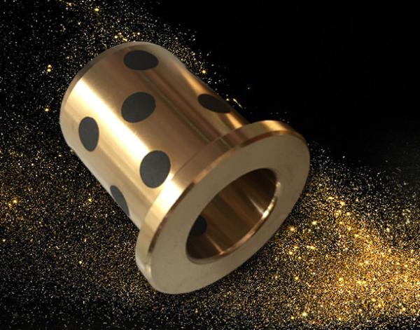 Cast Bronze Bushings Solid Lubricant Bearings Hydraulic Equipment Components For Cylinders
