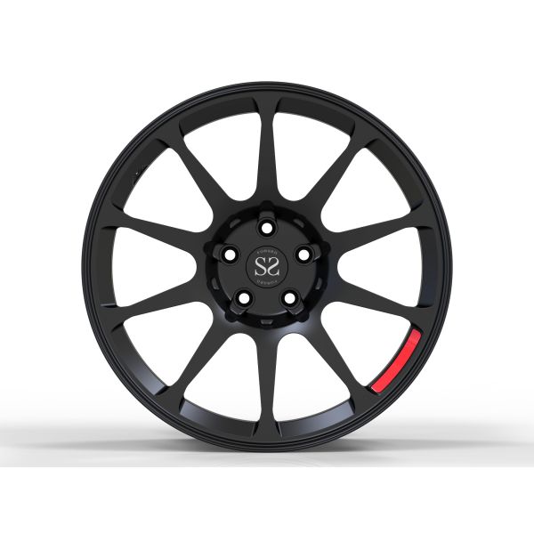 Matte Black Monoblock Forged Car roda 20 polegadas para bordas da liga de alumínio de Audi R8